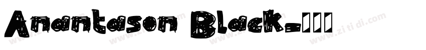 Anantason Black字体转换 Anantason Black字体转换